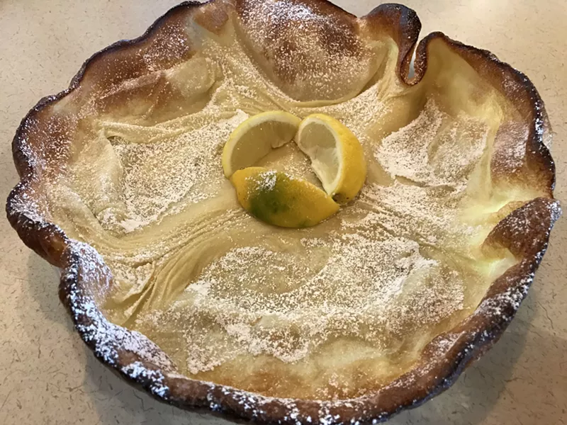 Image: The classic German pancake: crepe meets pancake meets French toast.