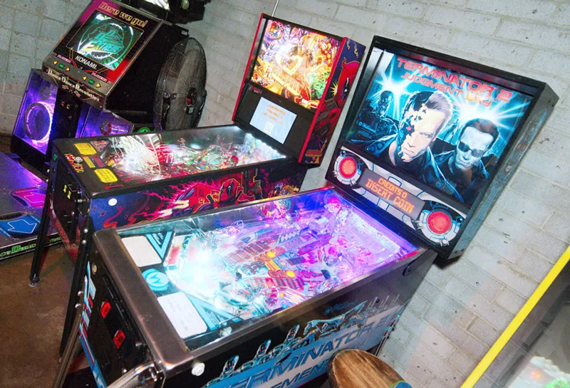 Image: Pinball games at Cobra Arcade Bar in downtown Phoenix.