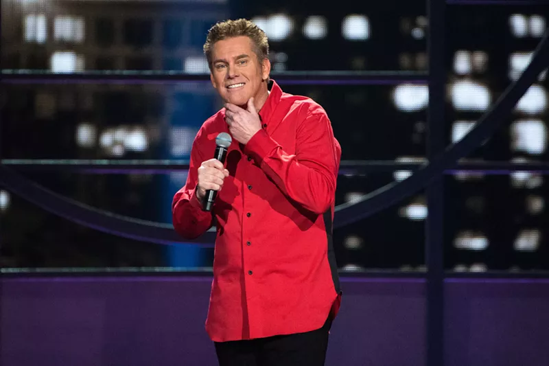 Image: Comedian Brian Regan in action