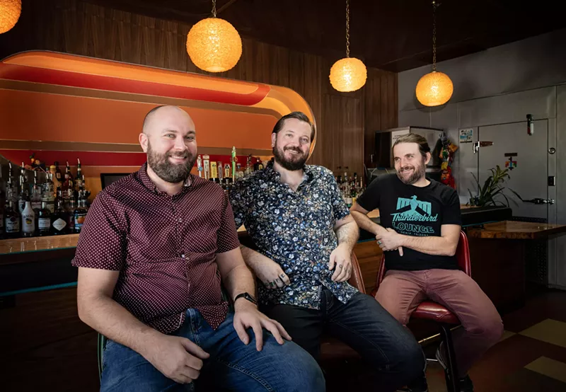 Image: Jake Wiedmann, Jeremiah Gratza, and Brett Boyles of Thunderbird Lounge.