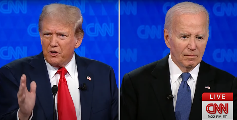 If this were an acting audition, Donald Trump completely steamrolled Joe Biden. But only one of the debate participants was acting.