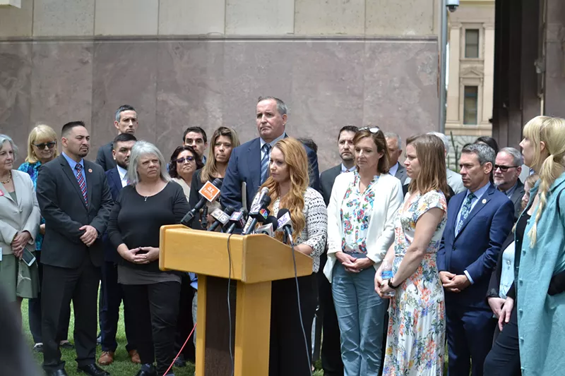Image: On May 20, 2019, Lezleigh Jaworski speaks publicly for the first time about the sexual abuse she endured when she was 11 years old.