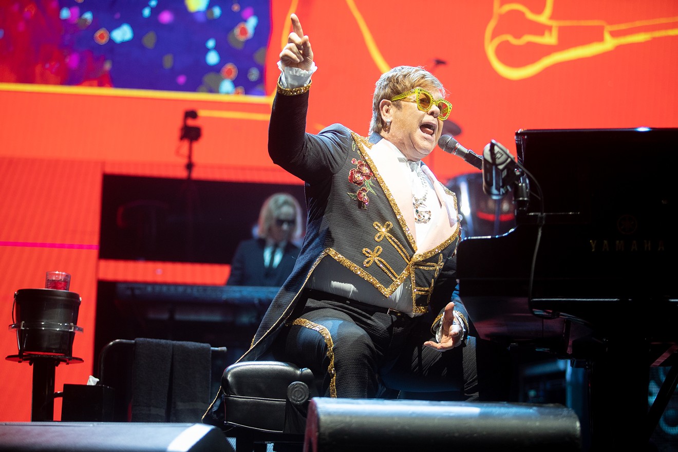 Elton John performs at Gila River Arena on January 26, 2019.