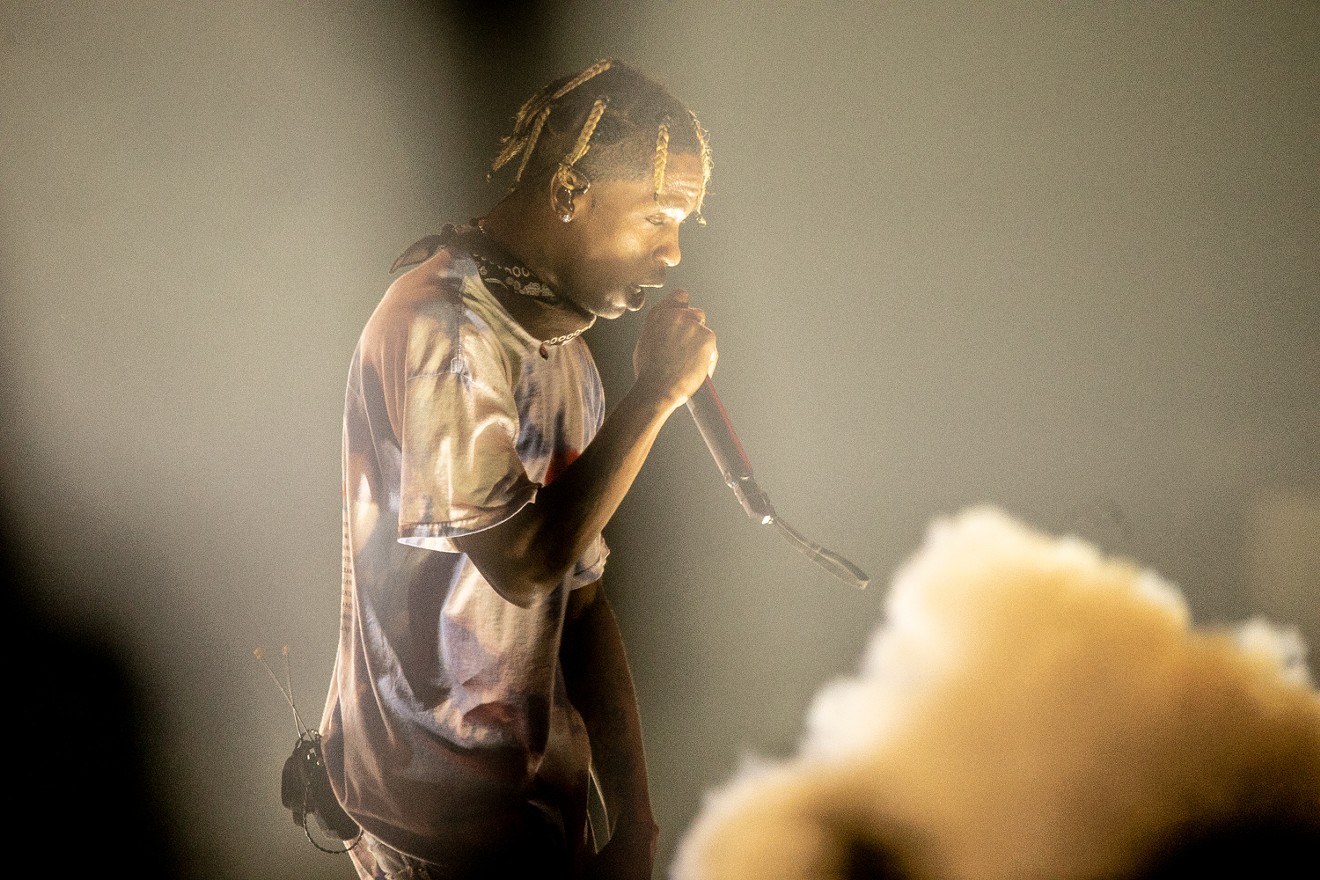 Travis Scott brought the smoke and fire to Talking Stick Resort Arena on Tuesday night.