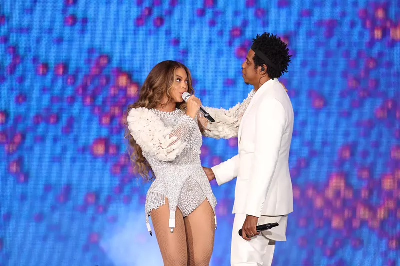 Image: Beyoncé and Jay-Z perform at State Farm Stadium on September 19, 2018.