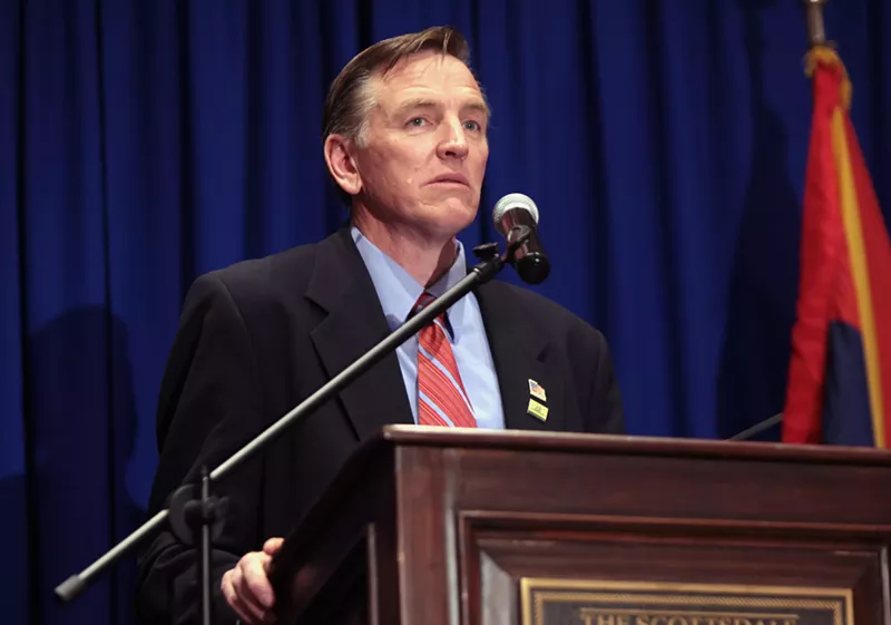 Image: Congressman Paul Gosar, seen here in 2015, wants the military to fulfill President Trump's border wall pledge.
