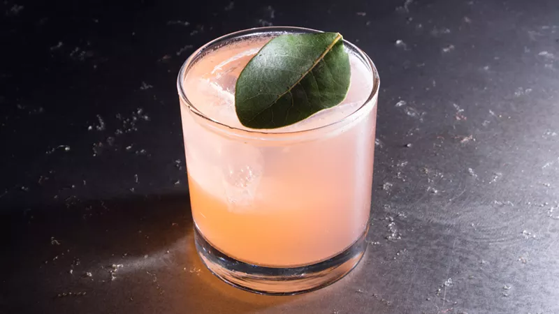 Image: The O'Bay Your Thirst is built for summer, with lemon, bay leaf, strawberry, verjus blanc (a tart wine made from white grapes) and gin.