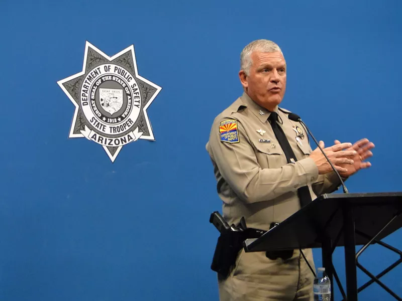 Image: Arizona Department of Public Safety Director Colonel Frank Milstead.