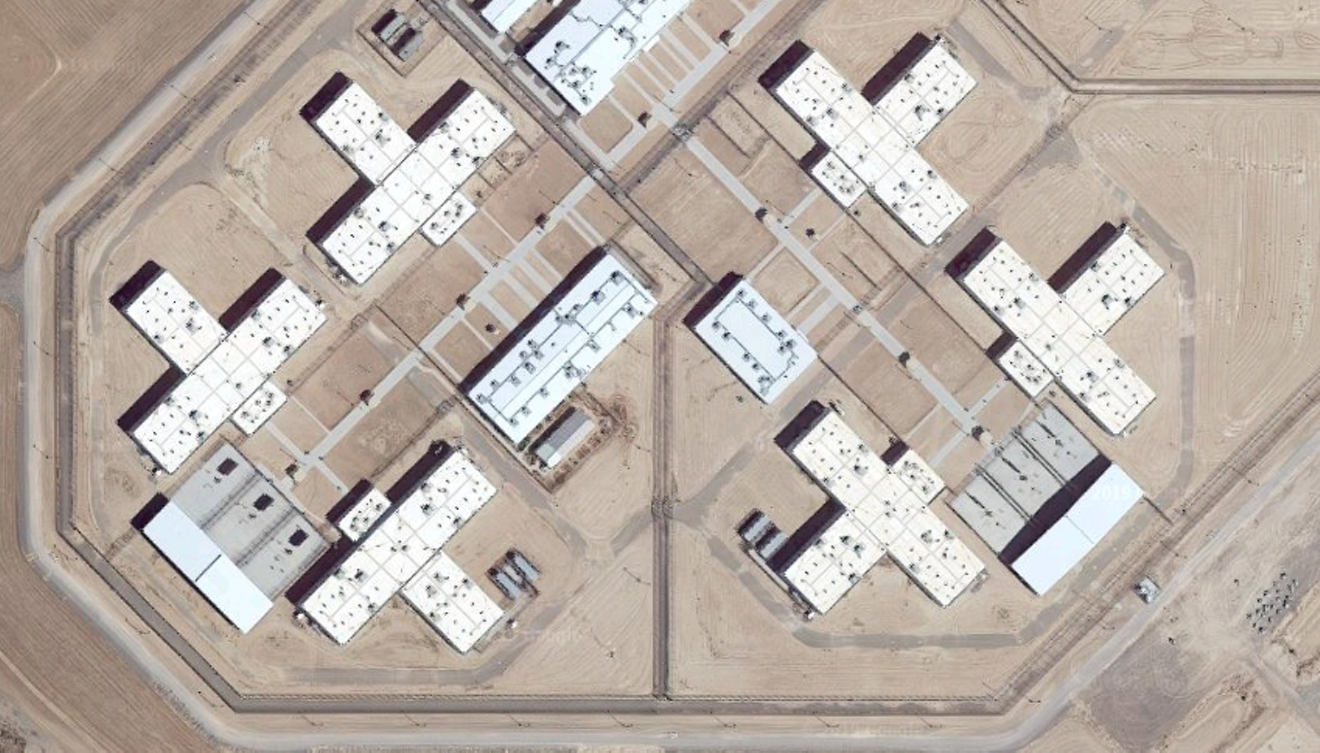 Satellite image of La Palma Correctional Center, where Aamir Sheikh went on hunger strike.