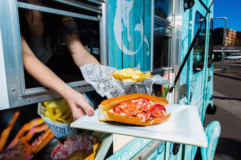 Image: Now you'll be able to switch out that spring training hot dog for a lobster roll from Crab & Mermaid's new food truck.