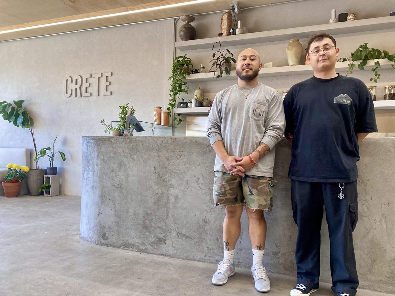 Owner Jimmy Nguyen (left) and head barista Ernesto Vazquez are proud of the shop, which opened in January and offers teas from around the world.