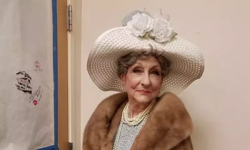 Image: Joy Strimple in costume for a recent acting performance.