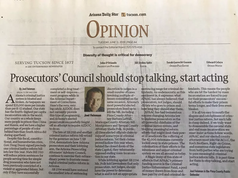Image: Feinman's op-ed in the Daily Star