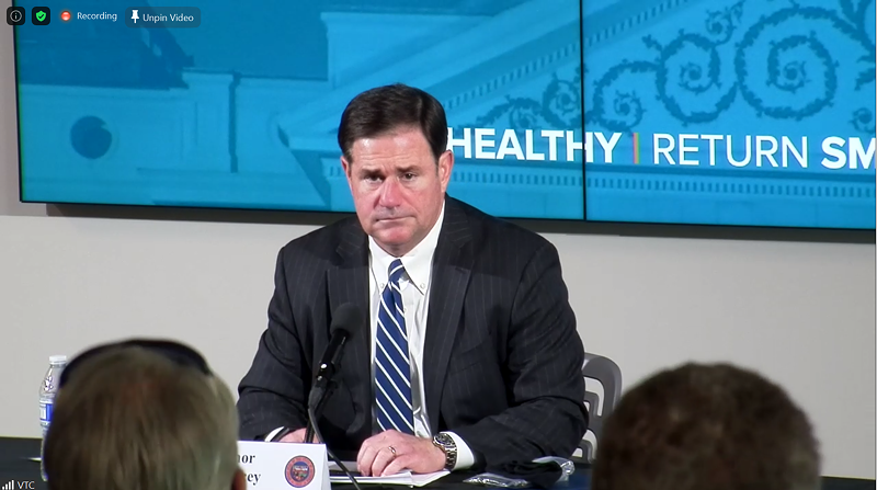 Image: Governor Doug Ducey signed four "extreme" bills into law on Wednesday.