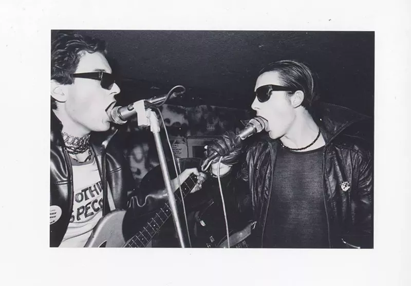Image: Boys will be boys: Captain Sensible and Dave Vanian in 1976.