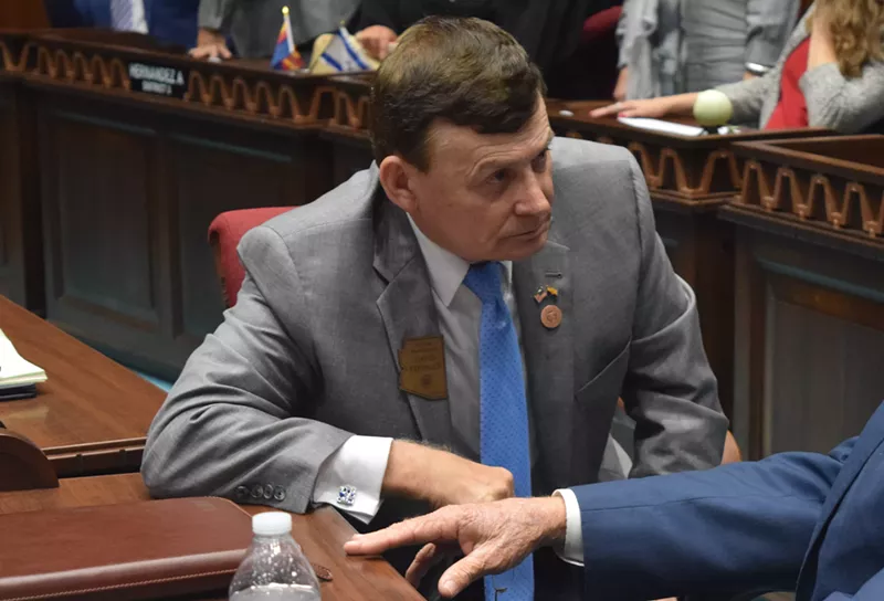 Image: Arizona State Representative David Stringer on the House floor on January 23, 2019.
