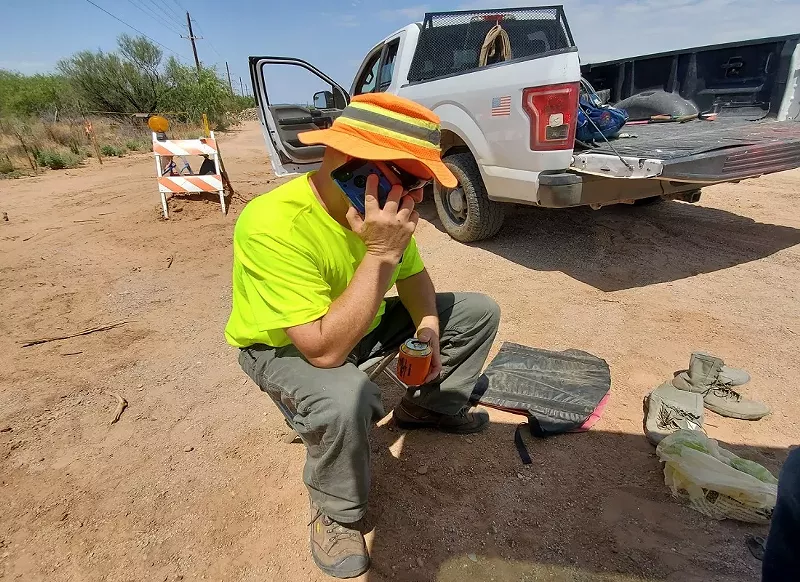 Image: Aguilas Del Desierto volunteer James R. Holeman.