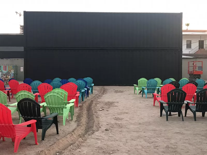 Image: Checking out the FilmBar satellite at The Pemberton, which is located on Second Street north of Roosevelt Street.
