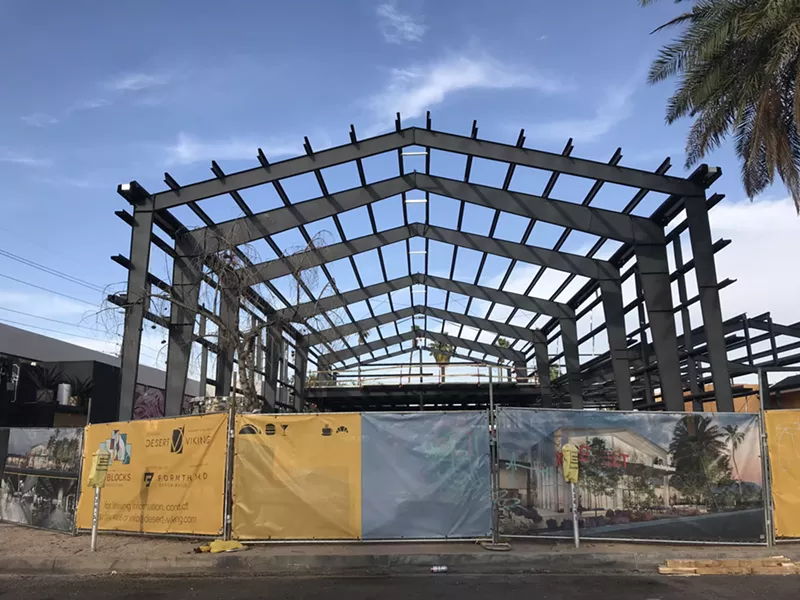 Image: Checking out new construction south of the former Flowers building.