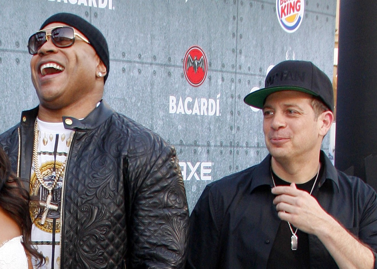 LL Cool J (left) with Z-Trip (right) at Spike TV's Guys Choice Awards in 2015.