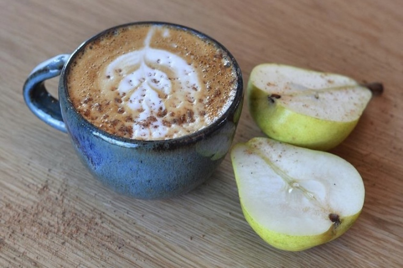 Xanadu Coffee Co.'s specialty pear and almond latte.