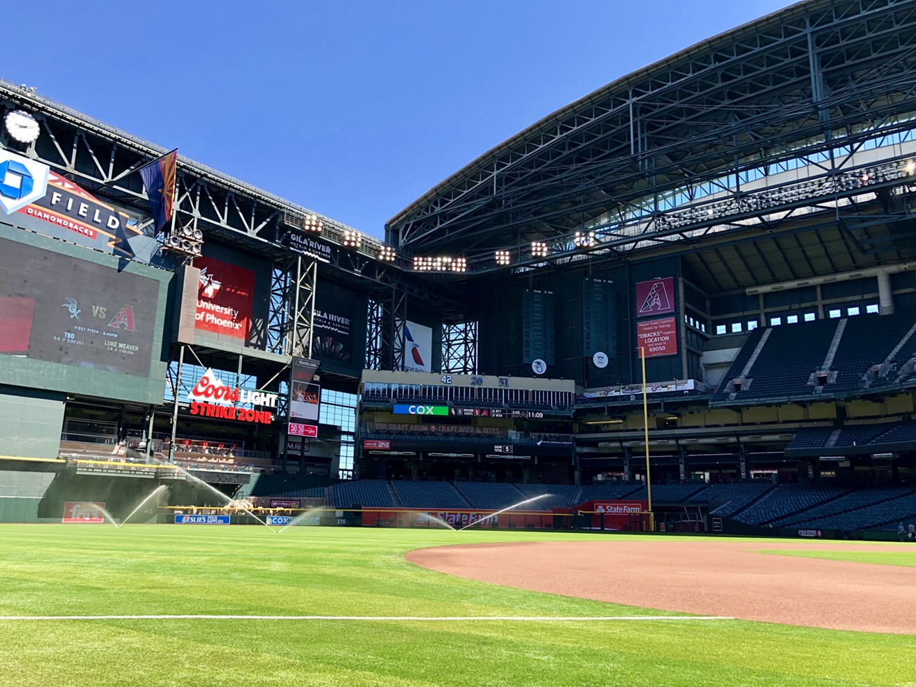 The field at Chase Field.