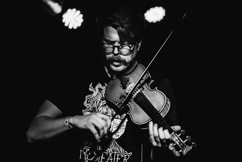 Image: Kevin performing live with Dirty Sunset at Rebel Lounge.