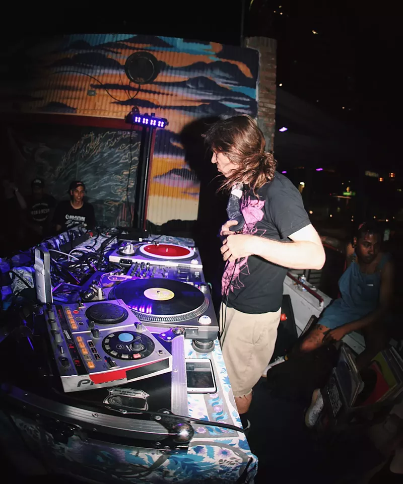 Image: Alex getting the party going!