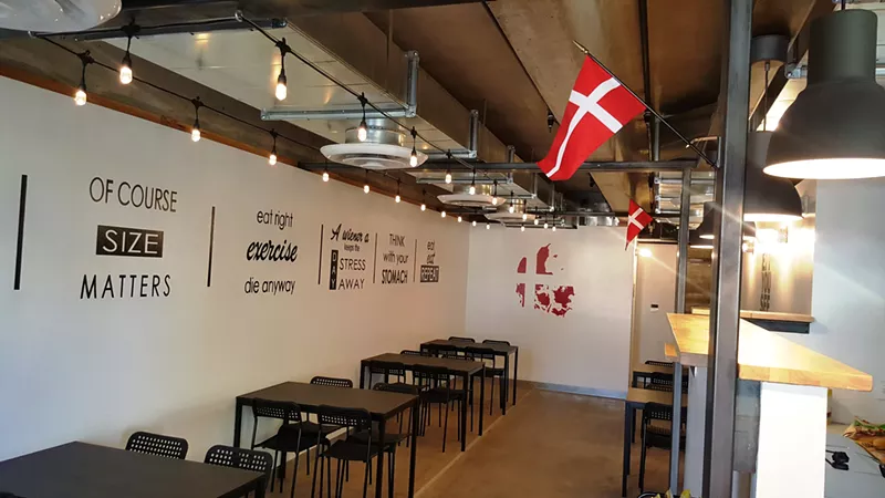 Image: A peek inside DK Dogs' brand new storefront at The Strip, set to open the week of May 1.