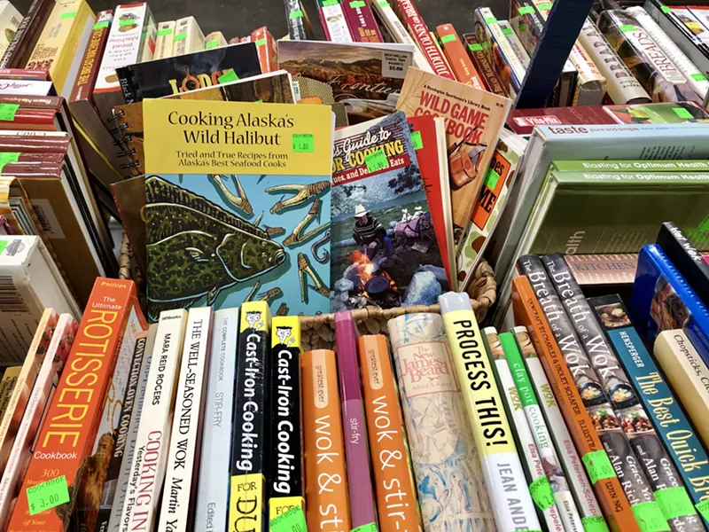 Image: Cookbooks aplenty at the 2020 VNSA Used Book Sale.