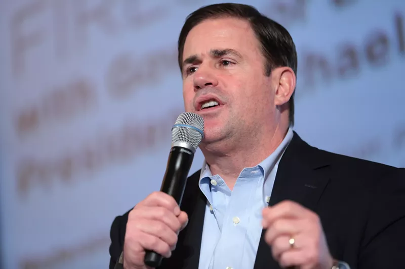 Image: Governor Doug Ducey is lacing up to battle with Nike.