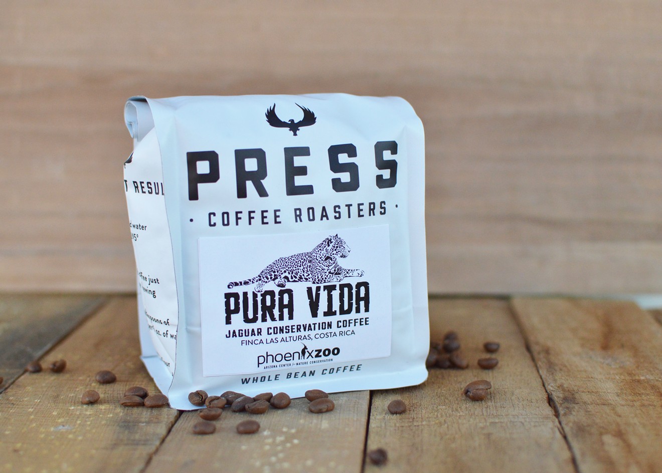 Pura Vida — the first certified jaguar-friendly coffee in the nation — is back this week at Press Coffee.