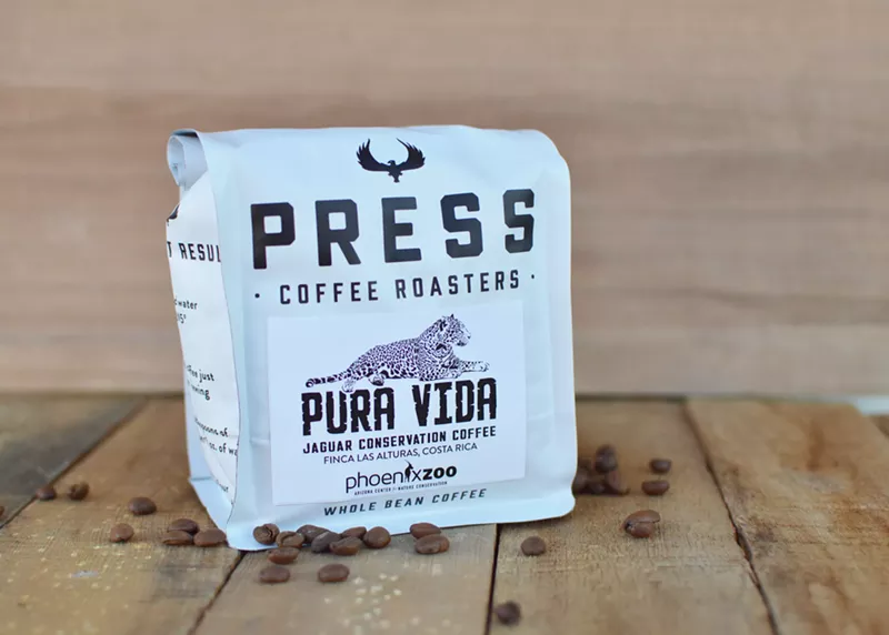 Image: Pura Vida — the first certified jaguar-friendly coffee in the nation — is back this week at Press Coffee.