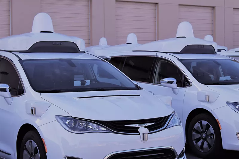 Image: Waymo launched its much-anticipated ride-hailing service today, but hasn't yet met a goal to make the service fully driverless.