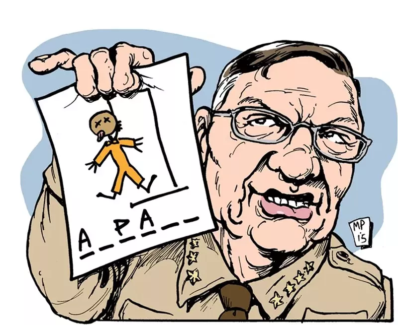 Image: A blast from the past: New Times found a disproportionate number of hanging deaths in Joe Arpaio's jail