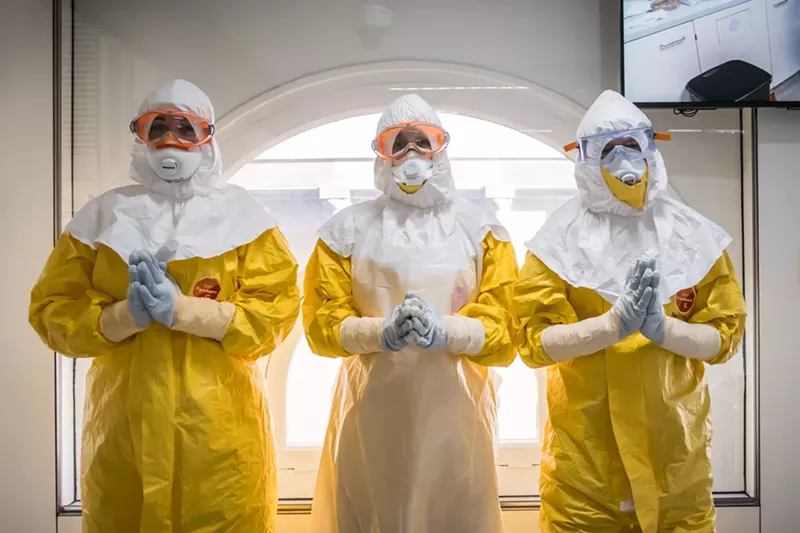 Image: Nurses and TCAIs with personal protective equipment (PPE) during a simulation