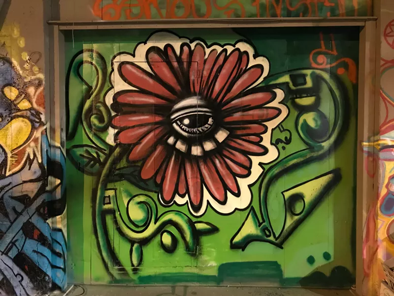 Image: Street art spotted at Unexpected Art Gallery in February 2018.