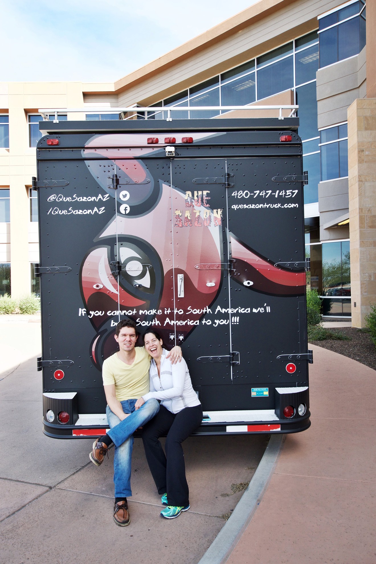 Fabian and Julie Ocampo and their South American food truck, Que Sazon, moved recently to Maricopa County from St. Louis.