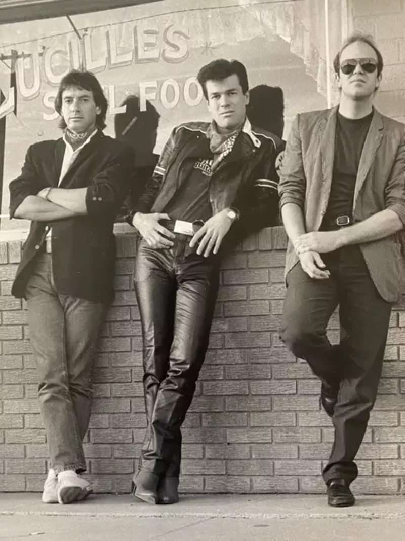 Image: Chuck Hall & The Brick Wall in their glory days. Their 1987 eponymous record has been rereleased by Fervor Records.