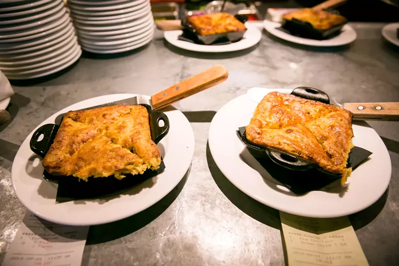 Image: The green chile cornbread at Chelsea's Kitchen is a gluten-free dream.