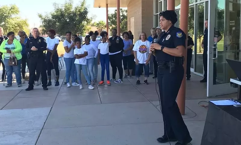 Image: Phoenix Police Chief Jeri Williams has overseen the firings of at least five officers since August. The alleged, bizarre actions by the latest officer to be fired is resulting in a planned $125,000 settlement.