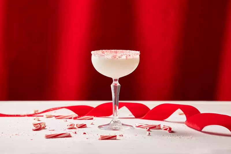 Image: You'll feel like you're at the North Pole while drinking this minty cocktail.