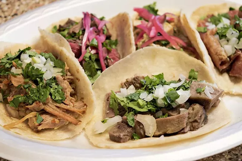Image: Come to Phoenix for the basketball, stay for the amazing Mexican food, like these beauties at Tacos Chiwas.