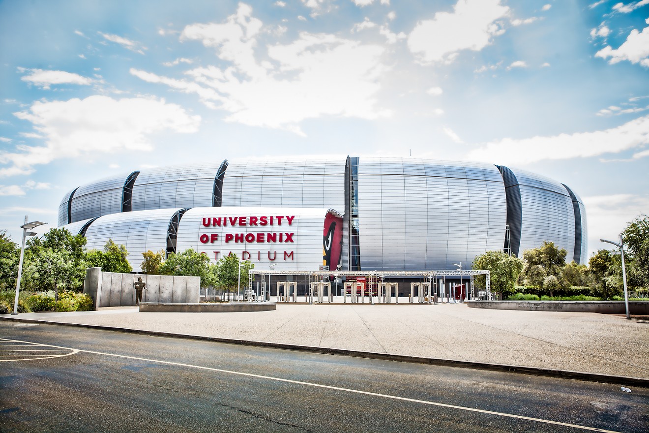 The University of Phoenix Stadium, site of the 2015 Super Bowl