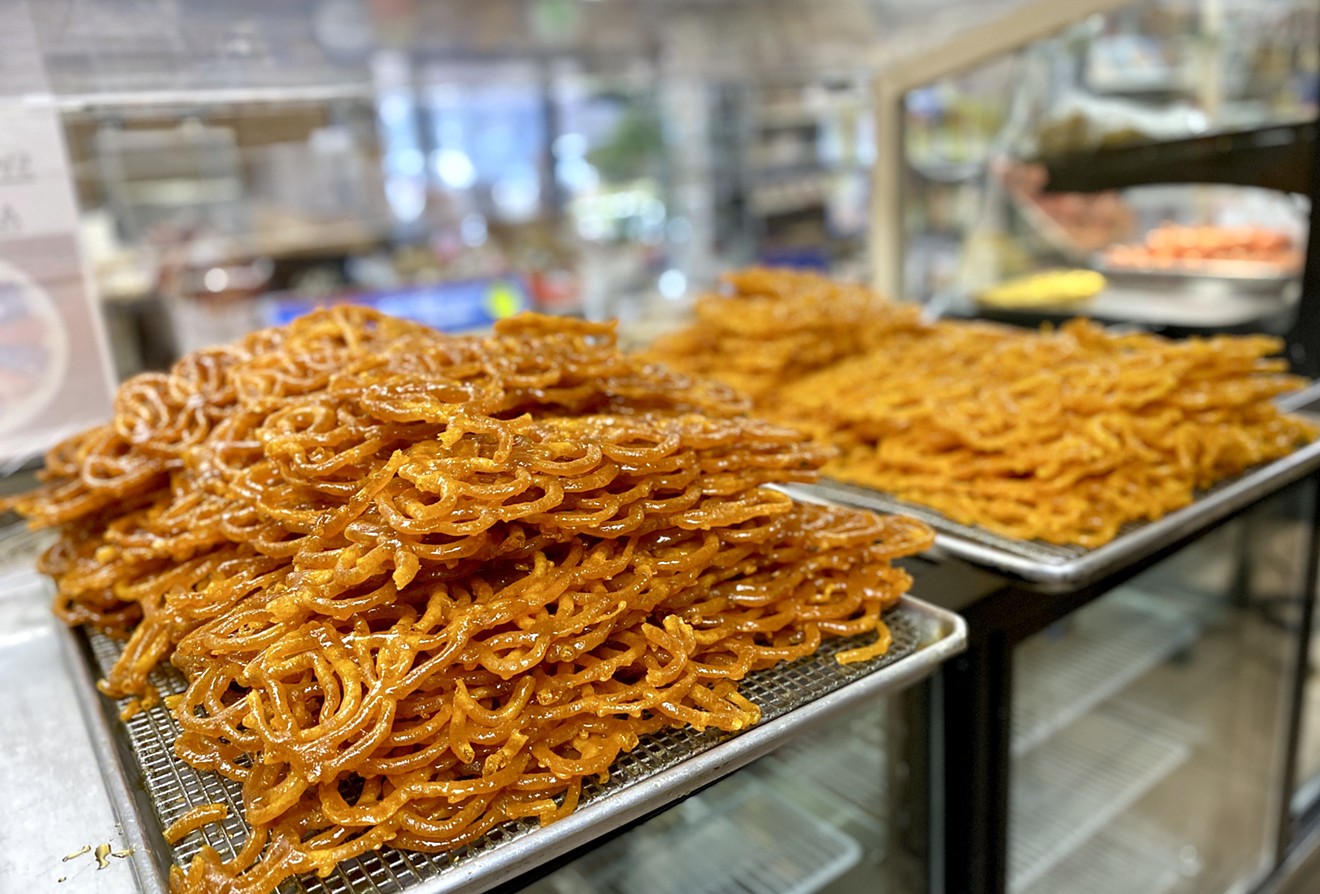 At New India Bazaar, jalebis are made fresh for Diwali.