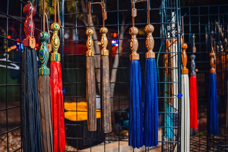 Image: Floggers for sale.