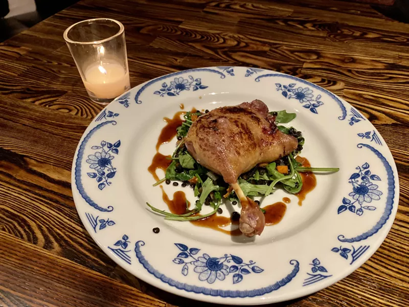 Image: Duck confit at Bar Cena.