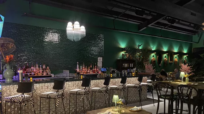 The interior of LeDu Thai.