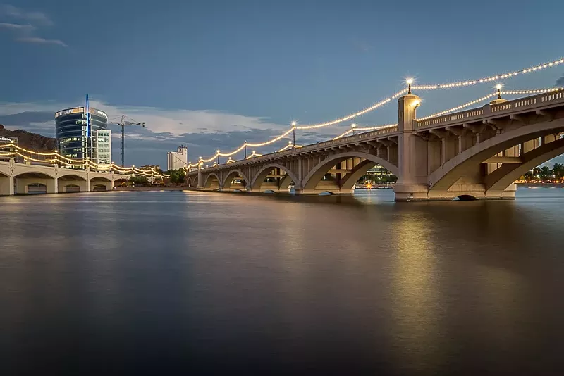 Image: Yes, you can fish in Tempe Town Lake.