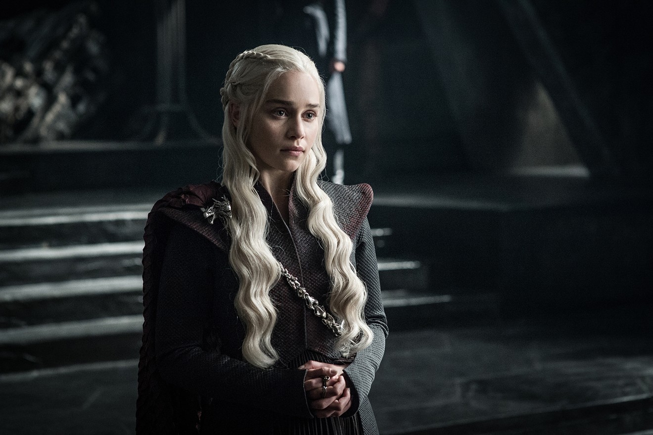 Emilia Clarke in season seven in Game of Thrones.